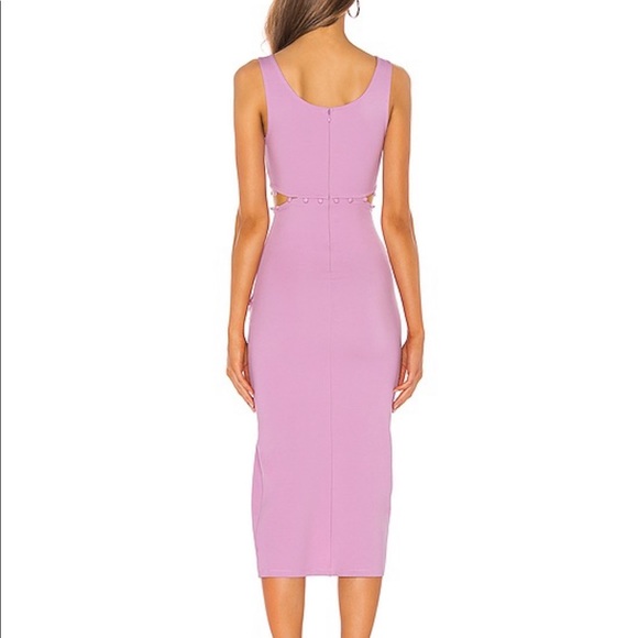 NEW H:ours samiah lilac midi dress XXS - Picture 3 of 4